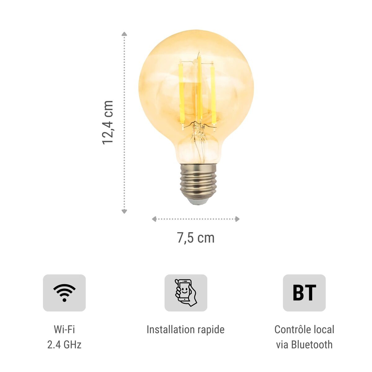 Smart Lyspære Konyks e27 E27 (6500 K)